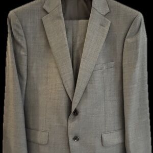 Calvin Klein Men’s Grey Suit 44S 100% Wool